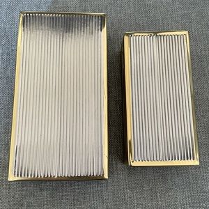 Dolly small and large textured boxes from CB2